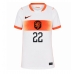 Nederländerna Denzel Dumfries #22 Bortatröja Dam VM 2026 Kortärmad